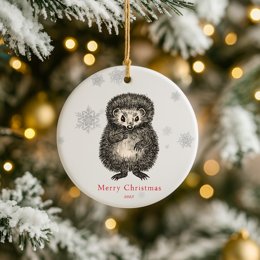 Hedgehog Ceramic Ornament